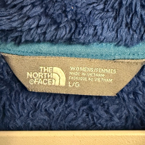 The North Face Osito Fleece Jacket Women’s Blue Full Zip Soft Plush - Picture 3 of 5